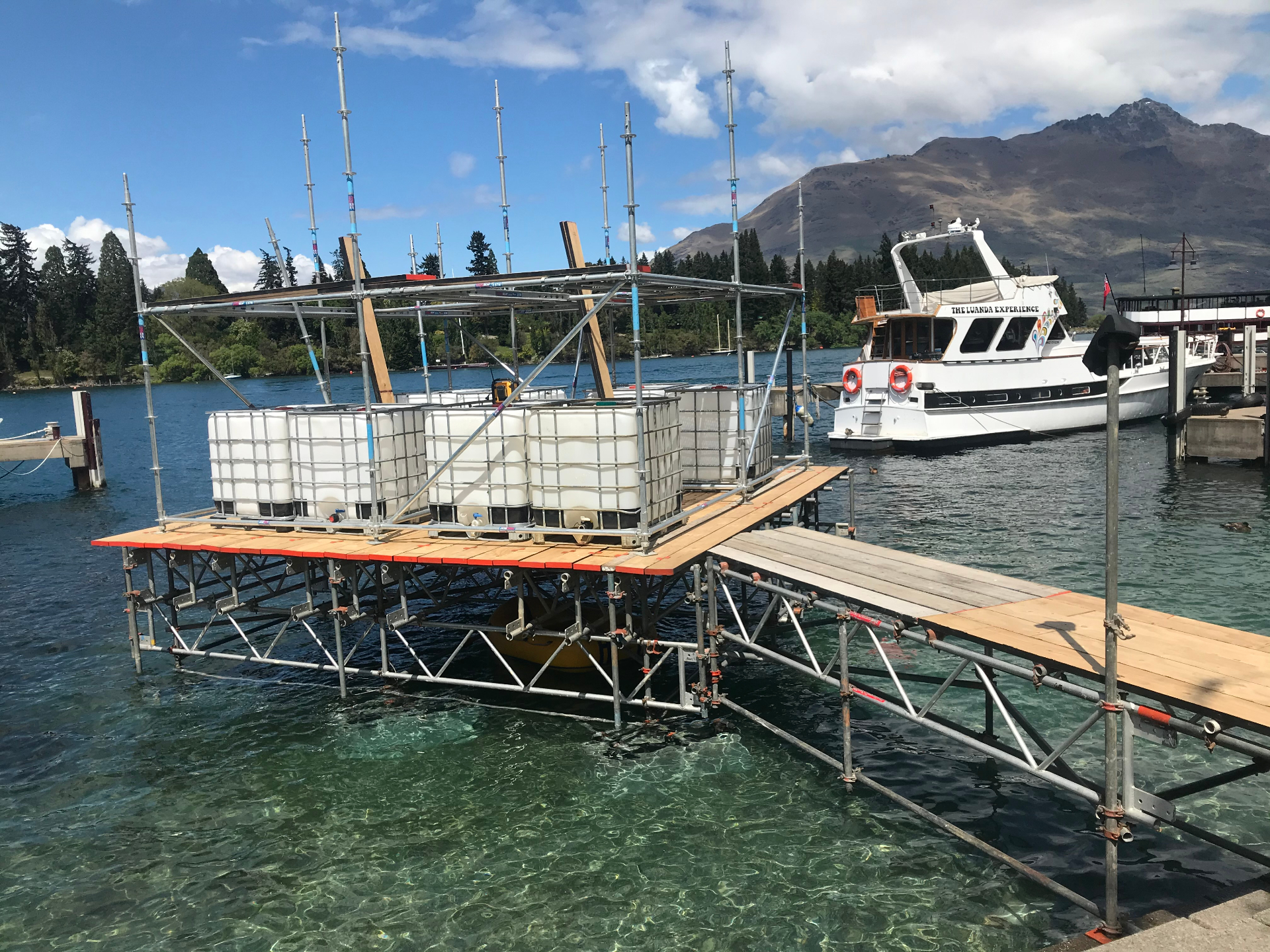 Scaffolding around residential home in Christchurch